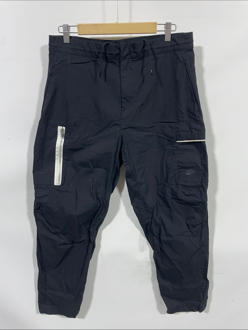 Nike Black Cargo Joggers with Reflective Accents